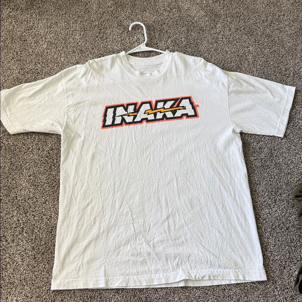 Inaka Power White Pump Cover Graphic Tee ( Size L )
